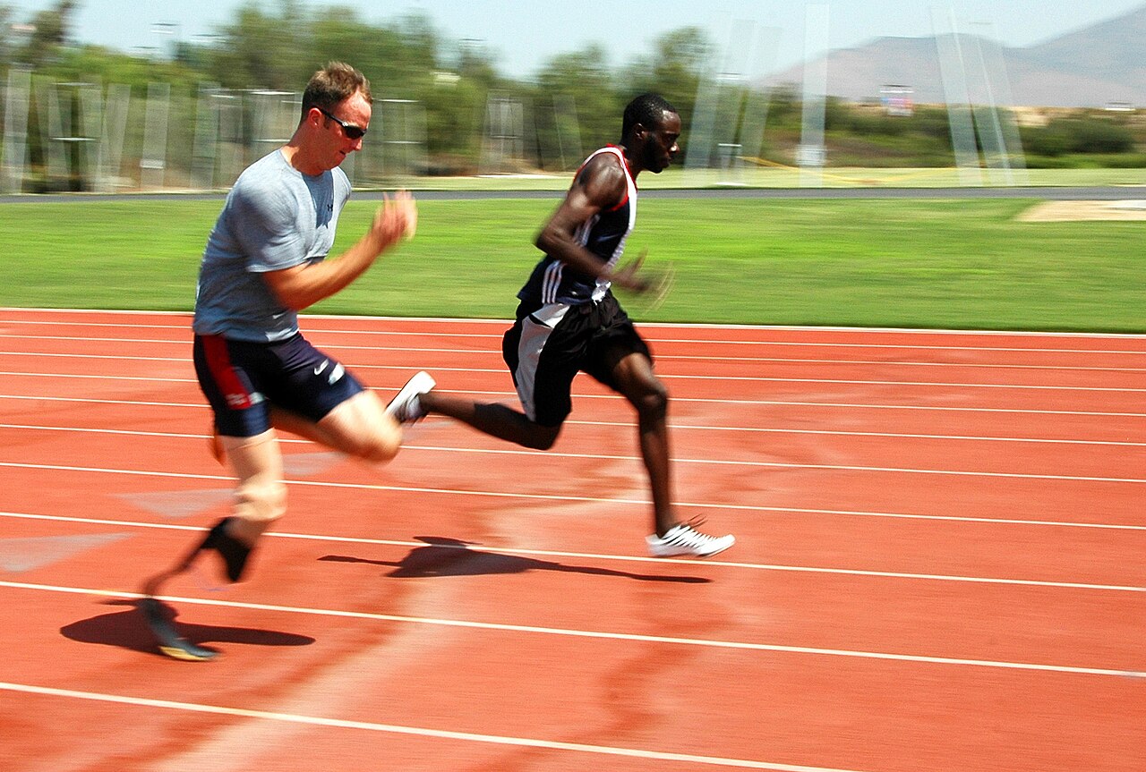 Paralympic athlete training at the Olympic Training Center in Chula Vista