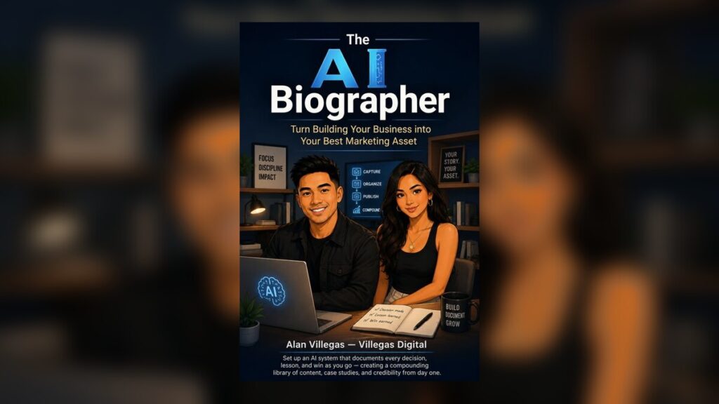 Your business is already writing its best marketing — blog banner by Villegas Digital